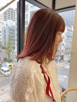 キジ(kiji) ボブ/ミディアムボブ/ピンク〔久屋/丸の内/久屋大通/高岳/栄〕