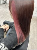 インナーカラー×ピンク