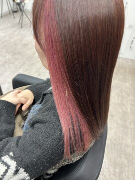 アン ビー(an B) インナーカラー×ピンク