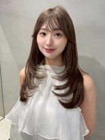 グロー オオミヤ アネックス 大宮(GLROW OMIYA ANNEX) 韓国ヘア レイヤーカット 前髪 顔周り 透明感カラー