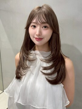 グロー オオミヤ アネックス 大宮(GLROW OMIYA ANNEX) 韓国ヘア レイヤーカット 前髪 顔周り 透明感カラー