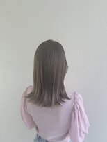 ゴットフロー(GOTTO FLOW) ヘーゼルベージュ/外ハネボブ/ブリーチなしカラー/透明感