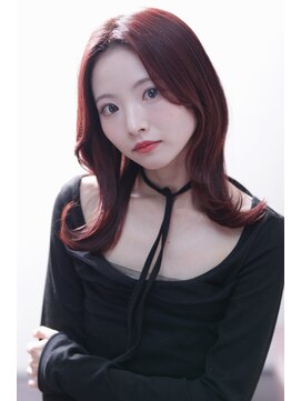 プランツヘアー 高宮店(Plants hair) ワンカラーで作る　チェリーレッド