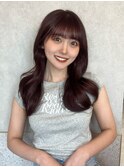 ＊レイヤーカット×ピンクパープル【新宿/韓国ヘア/小顔ヘア】