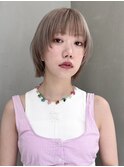 【GEEKS渋谷】シャギーボブ/ハッシュカット/ウルフ/ミルクティー