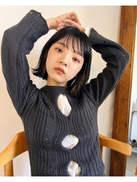 ソワ オモテサンドウ(SOIE OMOTESANDO) ぷつっとナチュラルな外ハネボブ