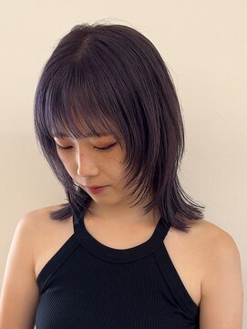 ヨハヘアガーデン(YOHA HAIR GARDEN) ◎顔周りレイヤーミディアムウルフ @shoki_yoha