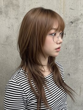 エイチ ウルフカット 大阪梅田(811) フェイスフレーミングルーツカラーネオウルフ天使の羽バングボブ