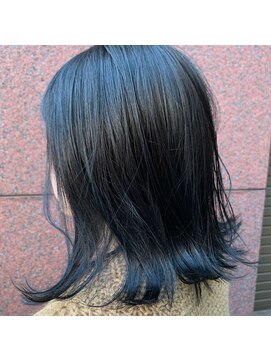 salon de MiLK 札幌大通店【サロン ド ミルク】 ＊ブルーグレーの暗髪