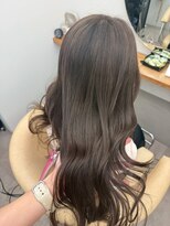 ヘアーアンドメイク ファット(Hair&Make PHAT)&nbsp;ダークアッシュ透明感カラーゆるふわウェーブ巻きロング20代30代