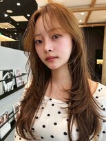 ケーツー あべのキューズモ-ル店(K-two) ハイレイヤーカット*顔周りレイヤー*フェイスレイヤー*ベージュ