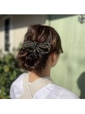 ふわふわシニヨン/お祭りセット/ヘアアレンジ