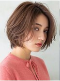 20代30代ショートスタイル前髪なし前髪あり越谷