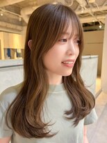 マッシュ チャヤマチ(MASHU chayamachi) 柔らか透明感/ブリーチなし/オリーブブラウン/大阪梅田