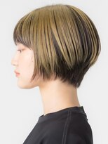 ダブル(DOUBLE)&nbsp;ハッシュカットグレージュデザインカラーツートーンカラー高松