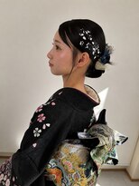 アイノワ 泉佐野店(ainowa)&nbsp;振袖に映えるタイトシニヨン