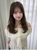 韓国風レイヤーカット/ミディアムレイヤー/ハッシュカット/焼津