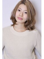 スノッブリコ(snob rico)&nbsp;[snob rico] ランダムミディアムパーマ×ベージュミント