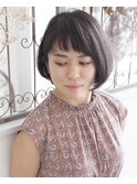ショートバング&前下がりボブ