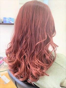 ヴァニラ(Vanilla) ピンク＃グラデーション＃ロング