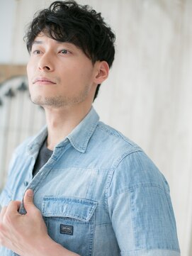 モッズヘア メン 南越谷南口店(mod's hair men) ニュアンスパーマのモテ髪ツーブロックE