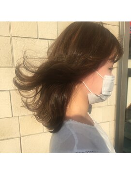 ヘアーメロウ hairmellow ハイライトミルクベージュ
