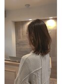 【Terrace】ミディアムウルフ×暖色系ベージュ