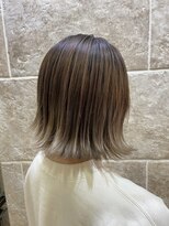 シャンティ 平岸店(Shanti)&nbsp;○ハイライト/切りっぱなしボブ/ナチュラルホワイト　菅野裕太○