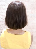 大人かわいい 上品ボブ ココアブラウン[茗荷谷 髪質改善]
