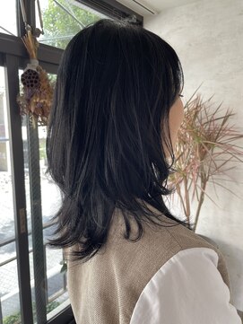 ジル アンク(Jill ankh) 《Jill ankh姫路駅前》自毛風カラー　ちょいウルフスタイル