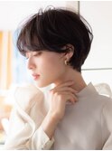 ショートボブ20代30代40代大人可愛い暗髪うる艶髪青山表参道