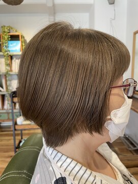 ホロホロ ヘアーデザイン(holoholo Hair Design) 40代50代60代◎乾かすだけで決まる大人ナチュラルショートボブ