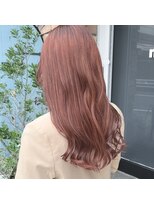 ミル(1001 mille)&nbsp;ダブルカラーのピンクベージュセミロングVer【1001mille】