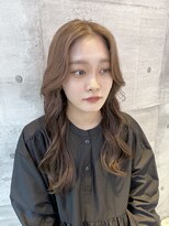 サラビューティーサイト 志免店(SARA Beauty Sight) 【KANATA】20代30代韓国風顔周りレイヤー×ミルクティーベージュ