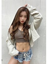 オリジンズヘアーセカンド 守谷店(Origins hair 2nd)&nbsp;韓国風ハッシュカット×カーキ系ベージュカラー×BYKARTE TR