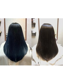 【自由が丘駅1分】長年お悩みの強いクセやハイダメージ毛も本質的な髪質改善で素髪に髪質再生〔縮毛矯正〕