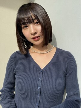 クラヴィア エクラート 梅田店(CLAVIA.ECLART) つやつやボブ♪切りっぱなしボブ/髪質改善[梅田]