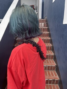 スモーキーグリーンとパープル