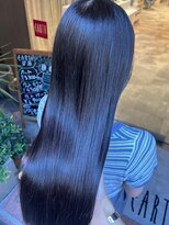 アース 豊橋店(HAIR&MAKE EARTH)&nbsp;高発色♪ブルーカラー＋艶感抜群 髪質改善