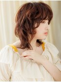 イヤリングカラーミディアムウルフクラゲヘアーY大宮10代20代