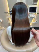 ハローバイシー 仙台(Hello by Sea)&nbsp;艶髪チョコレートブラウン×縮毛矯正[美髪/韓国風/顔周り]