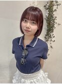 【ZEST中野/chihiro】盛れるボブ★ミニボブ×チェリーレッド