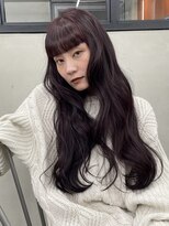 ニコ トウキョウ 渋谷(nico TOKYO)&nbsp;ワインレッド/チェリーレッド/レイヤーカット/ケアブリーチ/赤髪