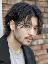 ルーシー 川越(LUCEY)&nbsp;センターパートフェザーパーマシャドウパーマメンズパーマ