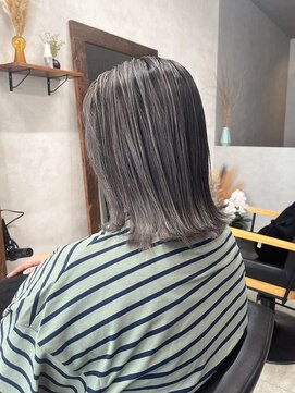 リアン(lien) シルバーグレージュ×バレイヤージュ