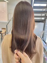 ヘアー アイス 御器所本店(HAIR ICI)&nbsp;美髪ストレート×髪質改善◎艶髪ロング20代30代モカブラウン