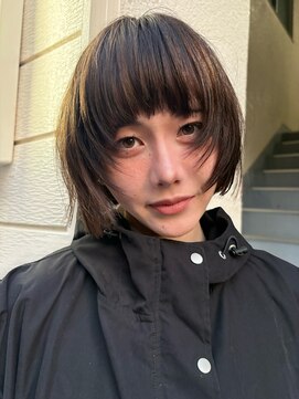 ルノ(RUNO) ショート・ボブレイヤー/レイヤーカット/顔周りレイヤー/20代