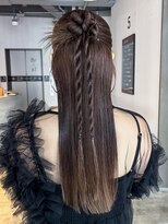 アルバム 銀座(ALBUM GINZA)&nbsp;ロングおくれ毛顔周りレイヤー韓国ヘア_ba573973