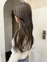 ヘアーアイスカルテット(HAIR ICI QUARTET)&nbsp;ブリーチなしカラー◎オリーブベージュロングレイヤー