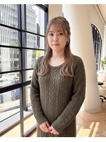 ハーツオオサカ(HE:ARTS OSAKA)&nbsp;韓国ヘア顔まわりレイヤー艶感ロング韓国ロング艶カラー